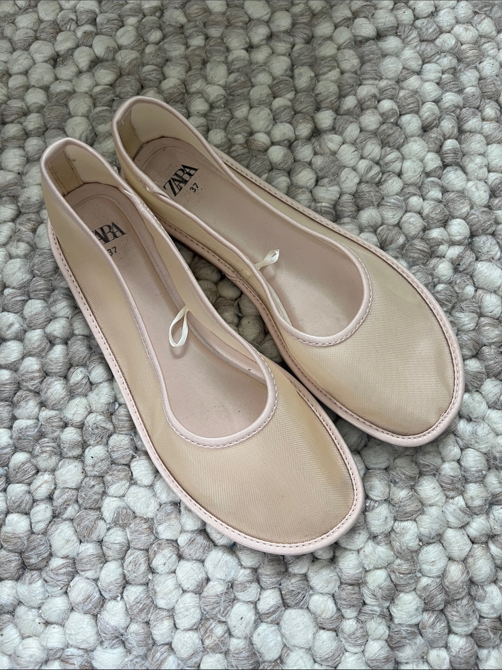 ZARA Blush/Nude Ballet Flats